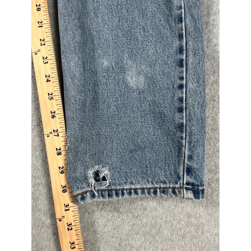 VTG Levis 505 Mens Regular Fit Straight Leg Jeans Light Wash W32 L32 (30x31)